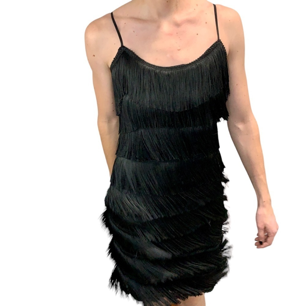 Vintage Cassidy Fringe Flapper Dress